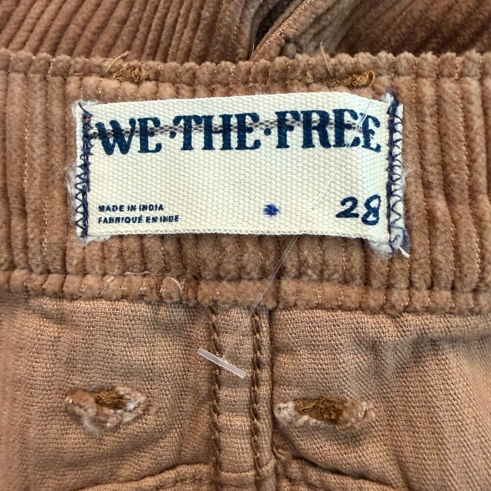 We The Free by Free People Good Luck Mid Rise Corduroy Barrel Jeans, NWOT - Picture 13 of 16